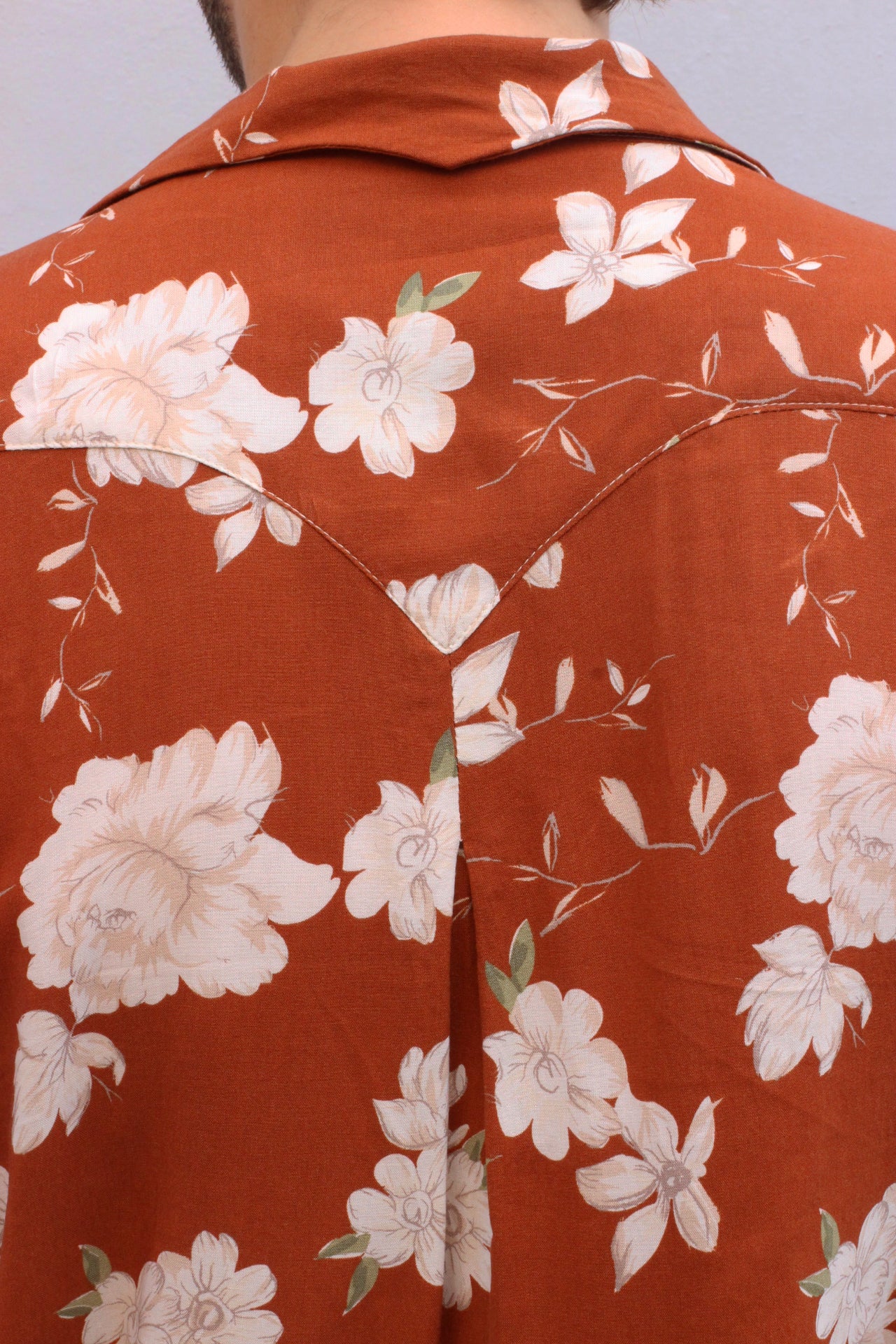 Burnt Orange Viscose Bowler