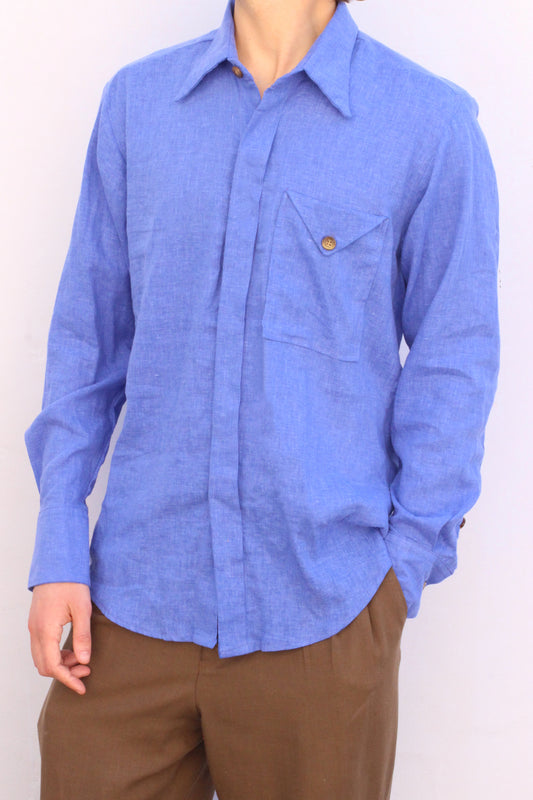 Linen Viscose Long Sleeve Shirt
