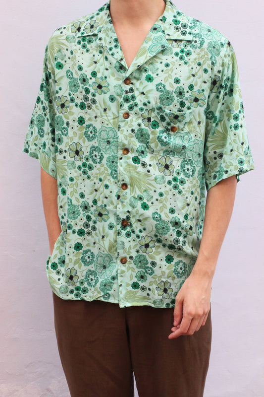 Aqua Green Viscose Bowler