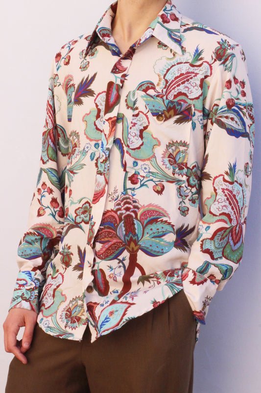 Off-White Spanish Cotton Paisley Shirt