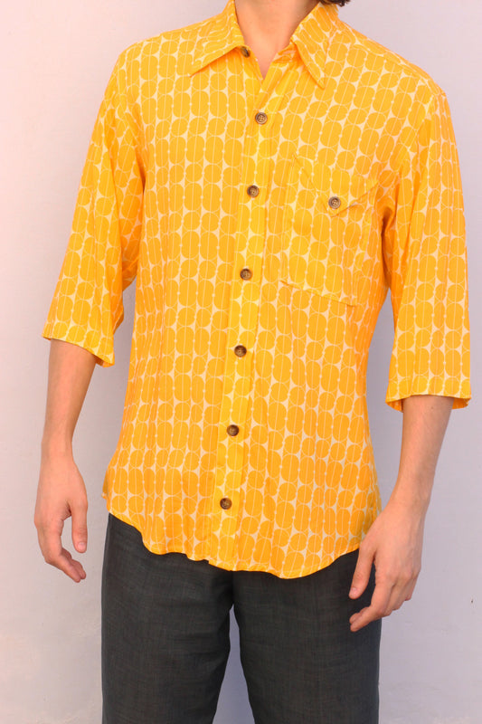Yellow Retro Wallpaper Bowler